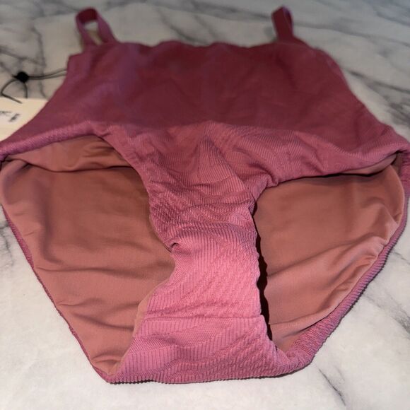 NEW Free People Fella Swim Andre Full 1 Piece Bathing Suit Rose Pink NWT S Small - Picture 4 of 14